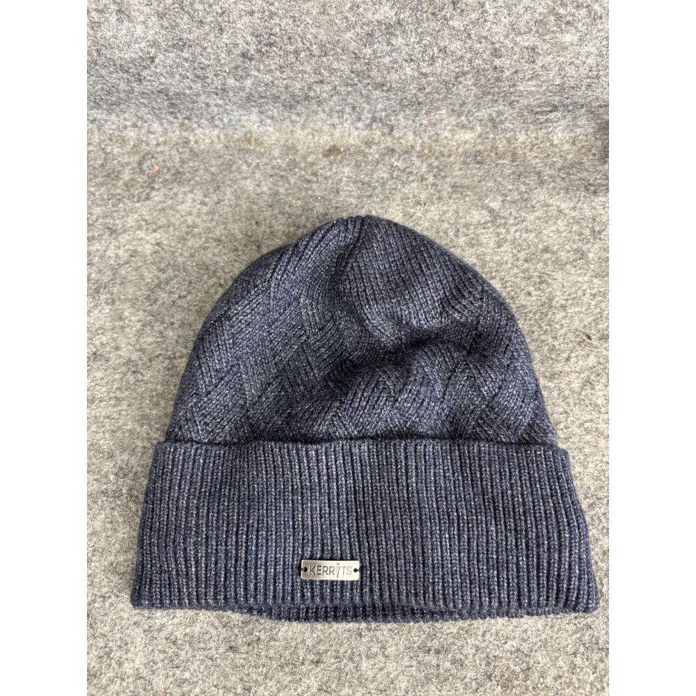 Kerrits Hat Beanie Knit Ribbed Cuff Fleece Lined Womens One Size Warm Winter